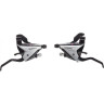 Шифтер/Тормозная ручка SHIMANO ACERA, EF65, левый/правый, 3X8 скоростей, трос+оплетка, черный ESTEF65P8A3L